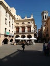 Villareal, Spain 7/12/2018: Town Hall Square of Villarreal Royalty Free Stock Photo