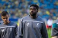 Kolo Toure warms up prior to the Europa League semifinal match between Villarreal CF and Liverpool FC