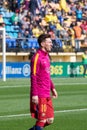 Leo Messi warms up prior to the La Liga match between Villarreal CF and FC Barcelona at El Madrigal Stadium Royalty Free Stock Photo