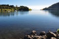 Villarrica lake from Pucon, Chile Royalty Free Stock Photo