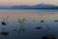 Villarrica volcano at sunset, Chile