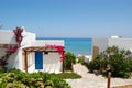 Villas near beach at luxury hotel Royalty Free Stock Photo