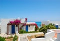 Villas near beach at luxury hotel Royalty Free Stock Photo