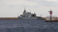 VILLE DE QUEBEC FRIGATE - PIRAEUS, GREECE Royalty Free Stock Photo