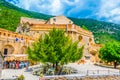 VILLEFRANCHE DE CONFLENT, FRANCE, JUNE 27, 2017: Courtyard of Fort Liberia at Villefranche de Conflent village in France Royalty Free Stock Photo