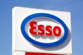 Esso logo on a panel