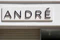 Andre logo on a wall