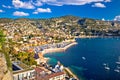 Villefranche sur Mer idyllic French riviera town aerial bay view Royalty Free Stock Photo