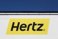 Hertz logo on a truc Royalty Free Stock Photo