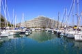 View of the Marina Baie des Anges building complex near Antibes, France