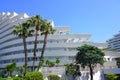 View of the Marina Baie des Anges building complex near Antibes, France