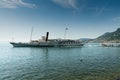 Villeneuve, VD / Switzerland - 31 May 2019: historic steamship