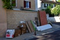 Villennes sur Seine, France - july 31 2020 : bulky waste