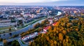 Vilnius aerial photo Royalty Free Stock Photo