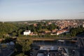 VILNIUS: Aerial View of Vilnius Old Town, river Neris in Vilnius, Lithuania Royalty Free Stock Photo