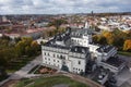 Vilnius capital of Lithuania general view of the city center old town castle  sunny day autumn clouds blue sky architecture Royalty Free Stock Photo