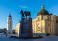 Vilnius cathedral square Royalty Free Stock Photo