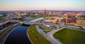 Vilnius city from above Royalty Free Stock Photo