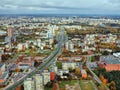 Vilnius city aerial view Royalty Free Stock Photo