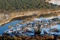 Vilnius city aerial view Royalty Free Stock Photo