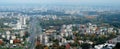 Vilnius city aerial view - Lithuanian capital bird eye view Royalty Free Stock Photo