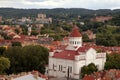 Vilnius city aerial view Royalty Free Stock Photo