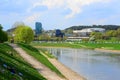 Vilnius city Forum Palace at spring time