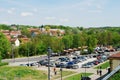 Vilnius city street life in spring time Royalty Free Stock Photo