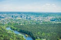 Vilnius cityscape from above, aerial view Royalty Free Stock Photo