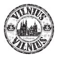 Vilnius grunge rubber stamp