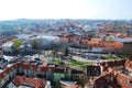 Vilnius hall place - center of old capital of Lithuania Royalty Free Stock Photo