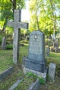 Vilnius, Lithuania AUGUST 14, 2023. Bernardine Cemetery