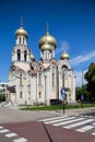 Vilnius, Lithuania AUGUST 15, 2023. The Orthodox Church of St. Constantine and St. Michael