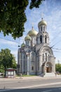 Vilnius, Lithuania AUGUST 15, 2023. The Orthodox Church of St. Constantine and St. Michael