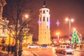 Vilnius Lithuania, Christmas time Royalty Free Stock Photo