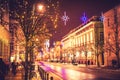 Vilnius Lithuania, Christmas time Royalty Free Stock Photo