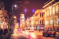 Vilnius Lithuania, Christmas time Royalty Free Stock Photo