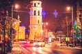 Vilnius Lithuania, Christmas time Royalty Free Stock Photo