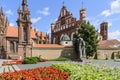 Vilnius, lithuania, europe, church of st anne and the monastery church of saint bernardino