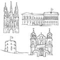 Vilnius Lithuania Famous Buildings