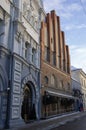 Ausros vartai street with historical building, Vilnius, Lithuania