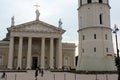 Vilnius, Lithuania - July 13, 2017: The Cathedral Basilica of St Stanislaus and St Ladislaus of Vilnius, the main Roman Catholic