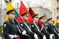 VILNIUS, LITHUANIA - MARCH 11, 2015: Festive parade as Lithuania marked the 25th anniversary of its independence restoration