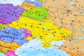 Map of Ukraine, Europe, European Union