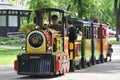 Childrens summer attraction locomotive