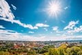 Vilnius, Lithuania. Old Town Historic Center Cityscape Under Blue Royalty Free Stock Photo