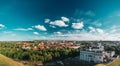 Vilnius, Lithuania. Old Town Historic Center Cityscape Under Dramatic Sky And Bright Sun In Sunny Summer Day. Travel Royalty Free Stock Photo