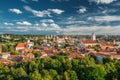 Vilnius, Lithuania. Old Town Historic Center Cityscape Under Dramatic Sky Royalty Free Stock Photo