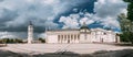 Vilnius, Lithuania. Panorama Of Bell Tower Chapel And Cathedral Basilica Of St. Stanislaus And St. Vladislav On Royalty Free Stock Photo