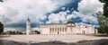 Vilnius, Lithuania. Panorama Of Bell Tower Chapel And Cathedral Royalty Free Stock Photo